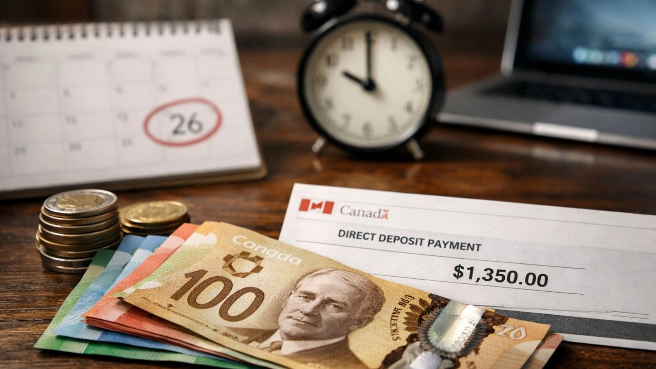 $1,350 one time CRA deposit confirmed check your eligibility before March 26, 2026