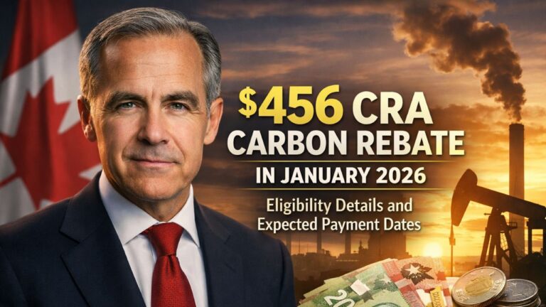$456 CRA Carbon Rebate in January 2026: Eligibility Details and Expected Payment Dates
