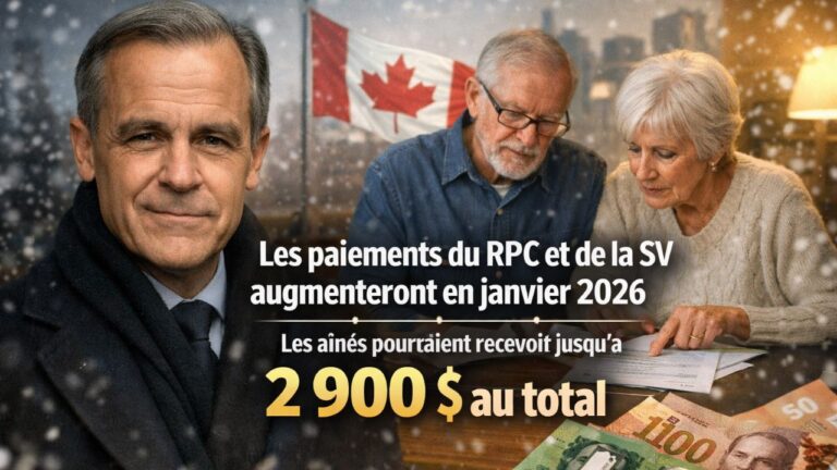 Les paiements du RPC et de la SV augmenteront en janvier 2026, les aînés pourraient recevoir jusqu’à 2 900 $ au total