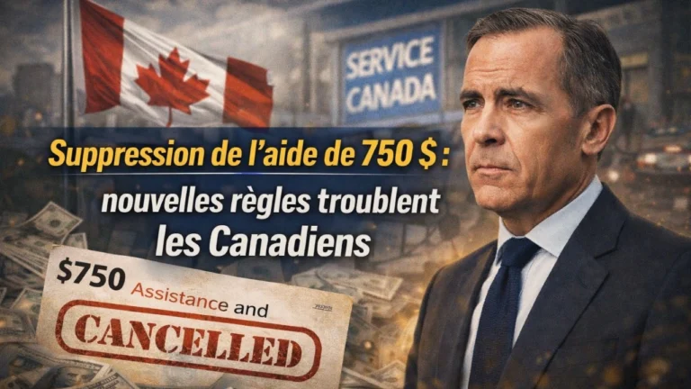 Suppression de l’aide de 750 $ : nouvelles règles troublent les Canadiens