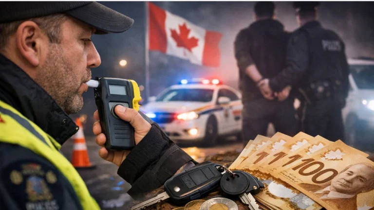 Canada’s 2026 DUI Penalty Update: $980 Fine, New Rules and Who Faces Charges