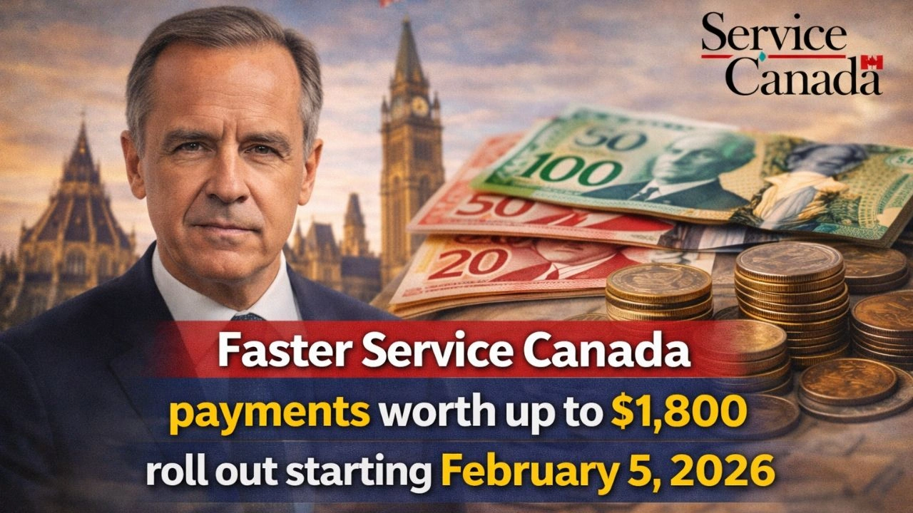 Faster Service Canada payments worth up to $1,800 roll out starting February 5, 2026