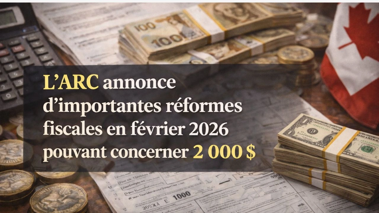 L’ARC annonce d’importantes réformes fiscales en février 2026 pouvant concerner 2 000 $