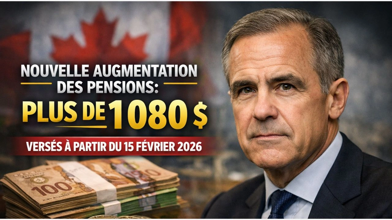 Nouvelle augmentation des pensions : plus de 1 080 $ versés à partir du 15 février 2026
