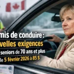 Permis de conduire : nouvelles exigences pour les seniors de 70 ans et plus dès le 5 février 2026 à 85 $