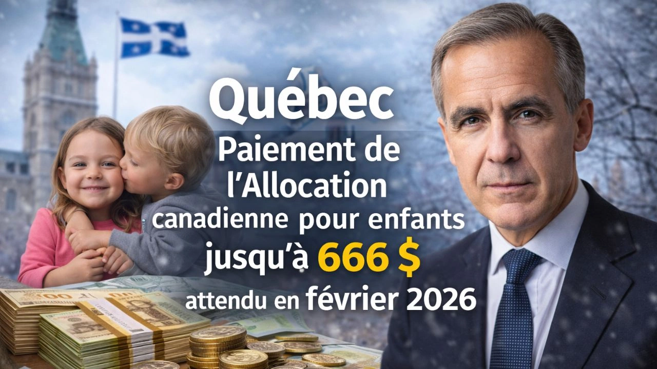 Québec paiement de l’Allocation canadienne pour enfants jusqu’à 666 $ attendu en février 2026