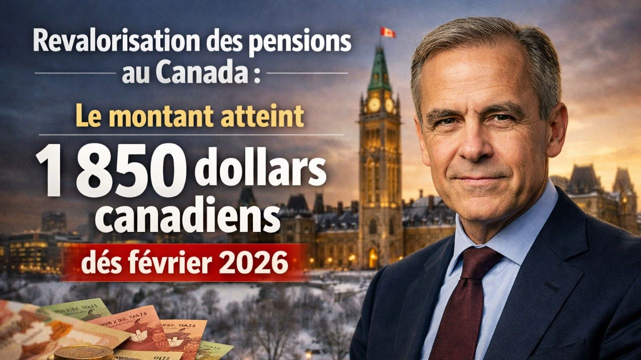 Revalorisation des pensions au Canada : le montant atteint 1 850 dollars canadiens dès février 2026