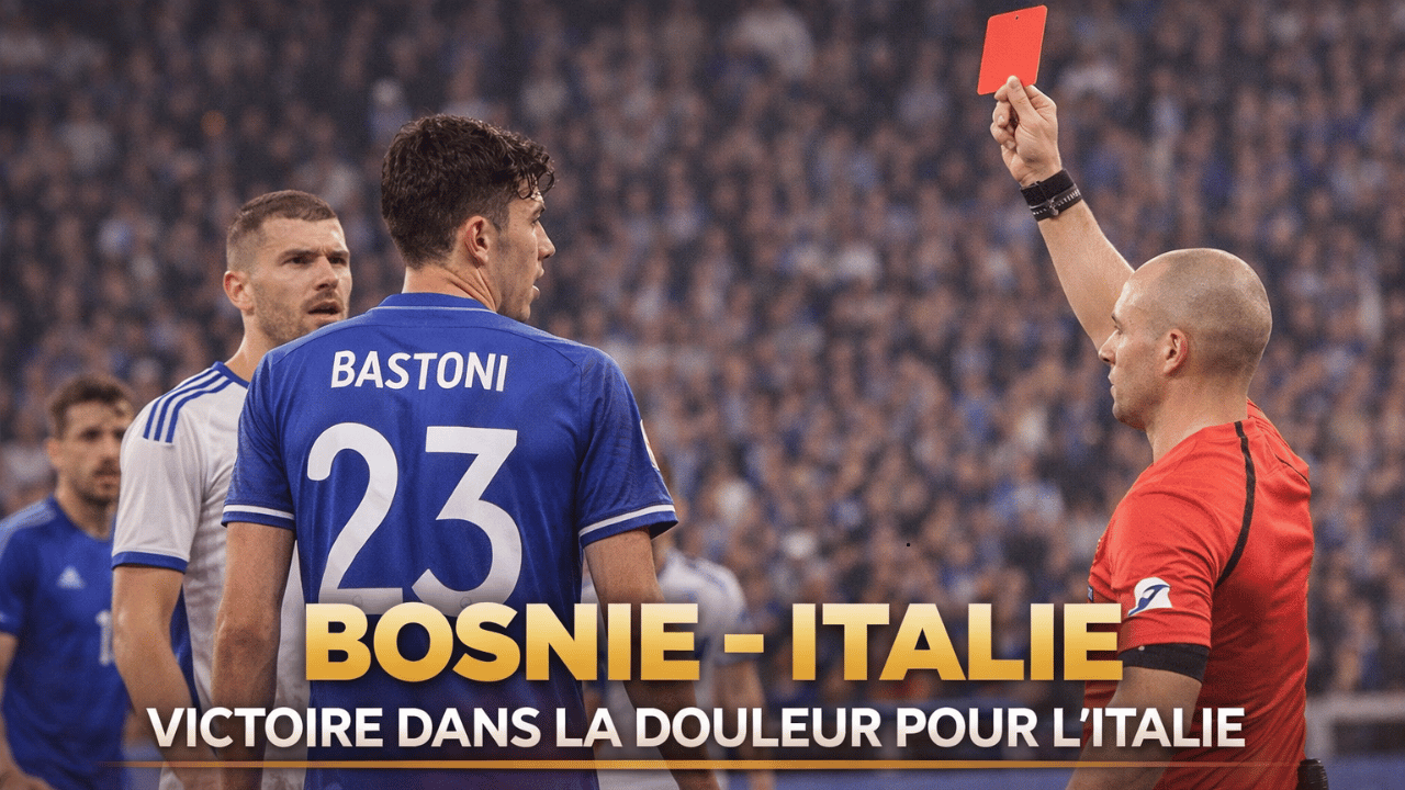 Bosnie – Italie De L’Espoir Au Drame, L’Italie S’impose Malgré L’Expulsion De Bastoni