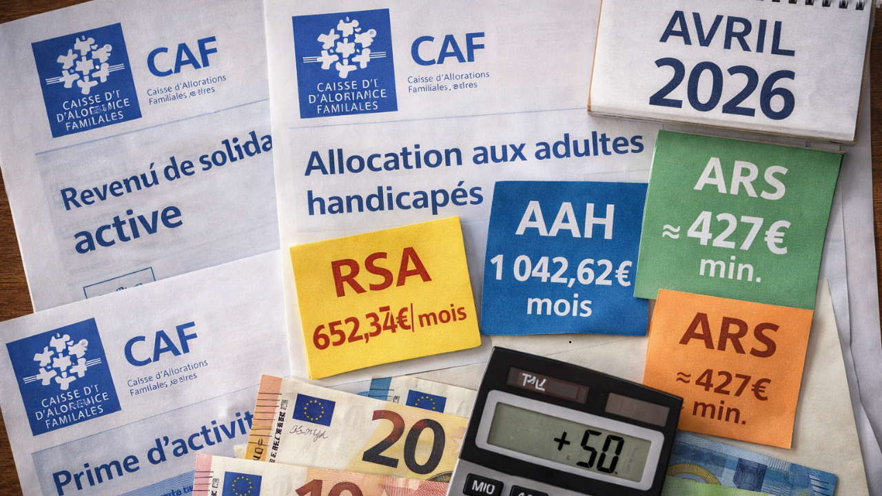 CAF 2026 RSA, AAH, Prime D’Activité… Toutes Les Aides Revalorisées Dès Avril
