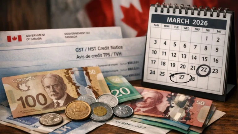 Canada crédit TPS TVH du 27 mars 2026 jusqu’à 519 $ pour les particuliers