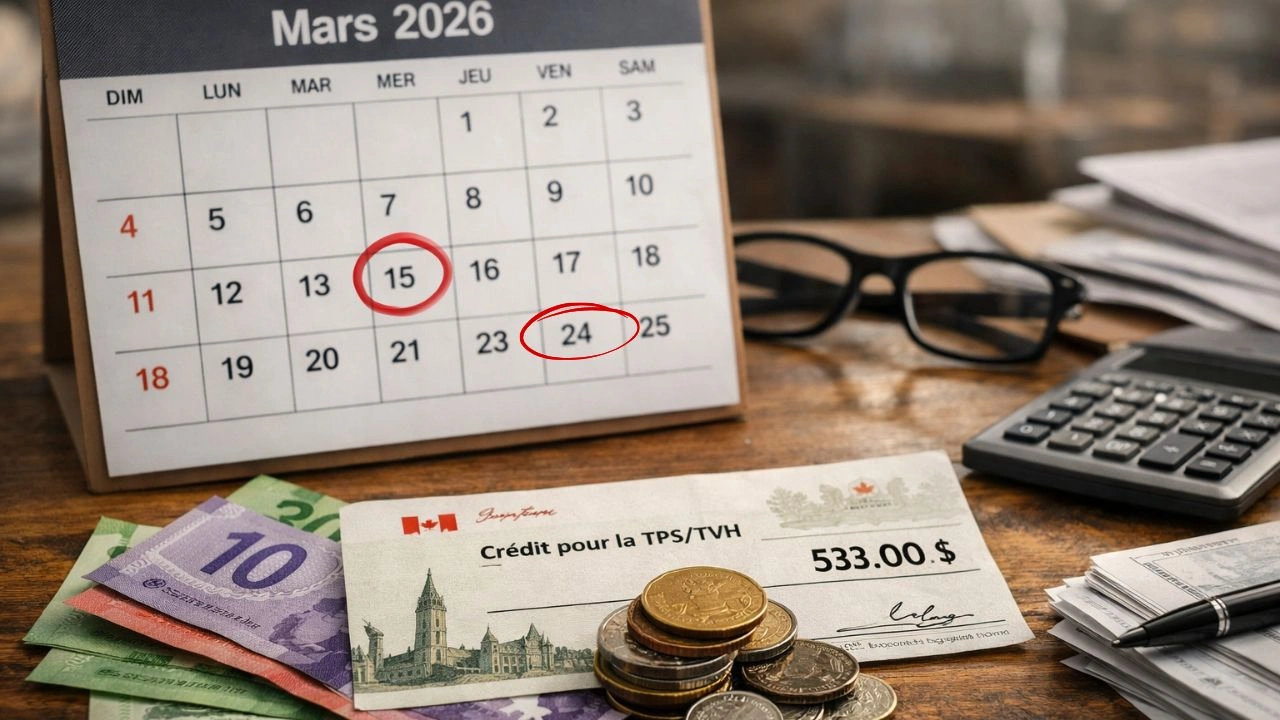 Crédit TPS/TVH mars 2026 versement de 533 $ avec calendrier et conditions