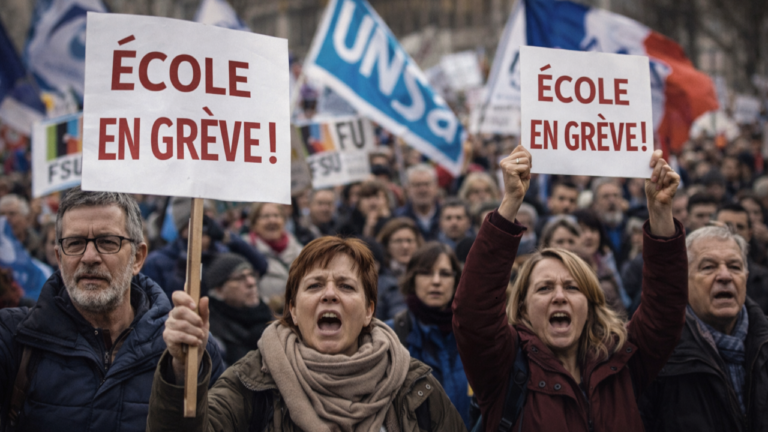 Grève des enseignants du 31 mars 2026 mobilisation limitée selon le ministère mais forte selon les syndicats