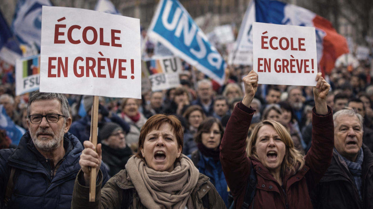 Grève des enseignants du 31 mars 2026 mobilisation limitée selon le ministère mais forte selon les syndicats