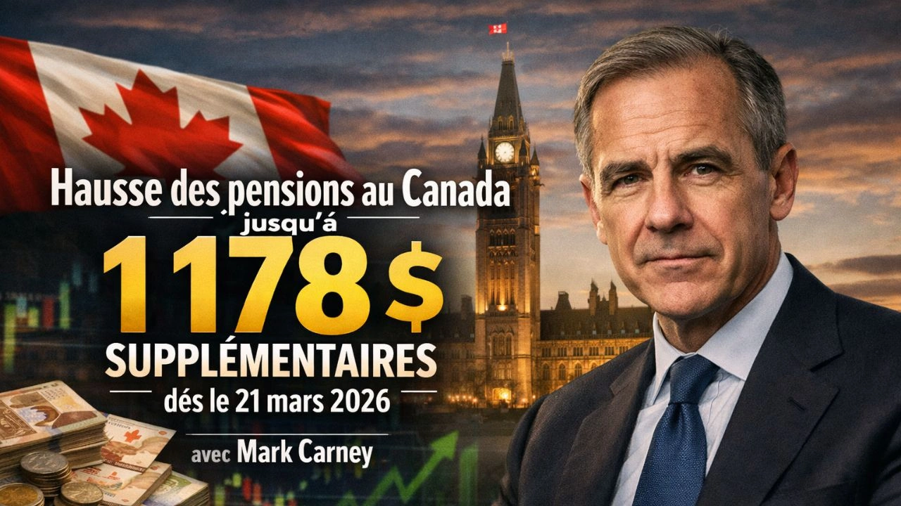 Hausse des pensions au Canada jusqu’à 1 178 $ supplémentaires dès le 21 mars 2026