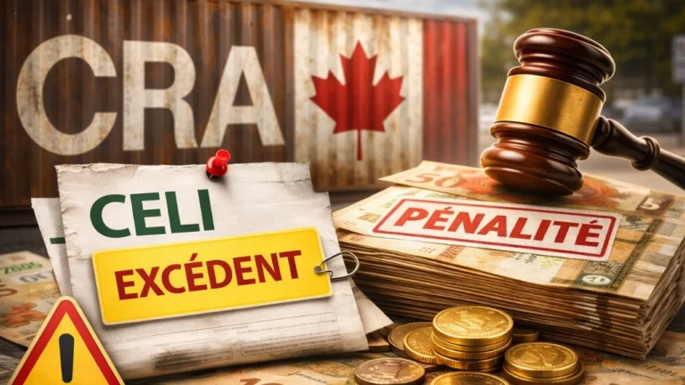 La CRA confirme la pénalité pour cotisation excédentaire au CELI et ses conséquences