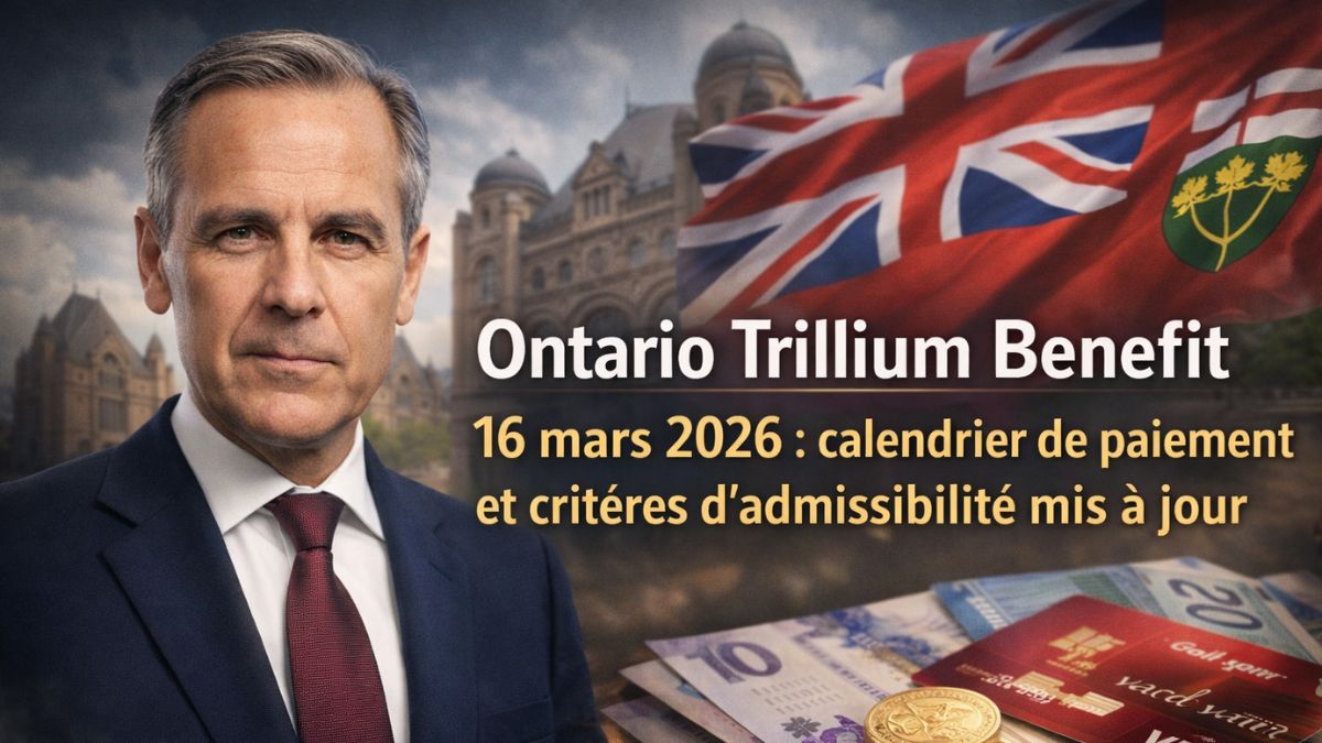 Ontario Trillium Benefit – 16 mars 2026 : calendrier de paiement et critères d’admissibilité mis à jour
