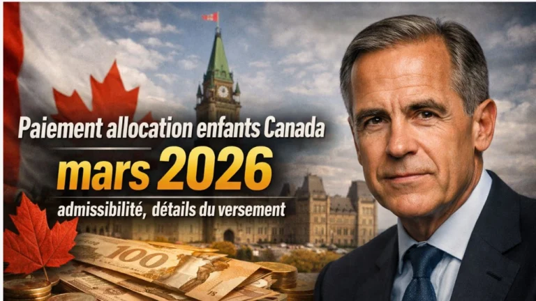 Paiement allocation enfants Canada mars 2026, admissibilité détails du versement