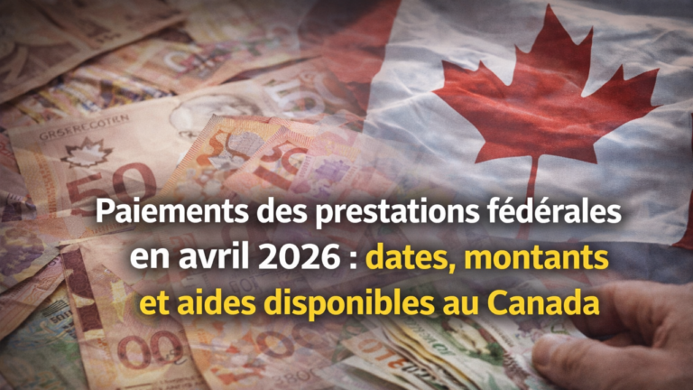 Paiements Des Prestations Fédérales En Avril 2026 : Dates, Montants Et Aides Disponibles Au Canada