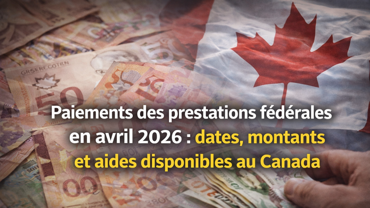 Paiements Des Prestations Fédérales En Avril 2026 : Dates, Montants Et Aides Disponibles Au Canada