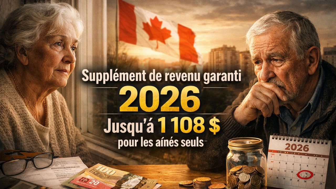Supplément de revenu garanti 2026 jusqu’à 1 108 $ pour les aînés seuls explication