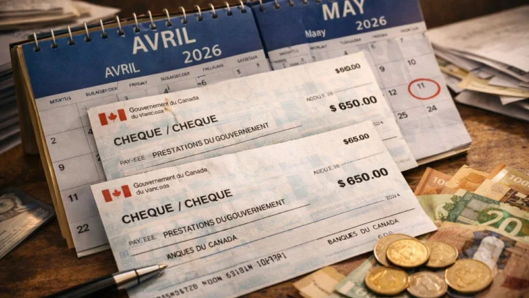Versements de prestations attendus en avril et mai 2026 au Canada