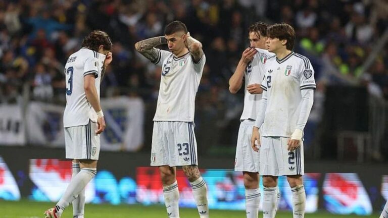 Après une troisième élimination consécutive en barrages pour la Coupe du monde, l’Italie reste confrontée aux mêmes difficultés
