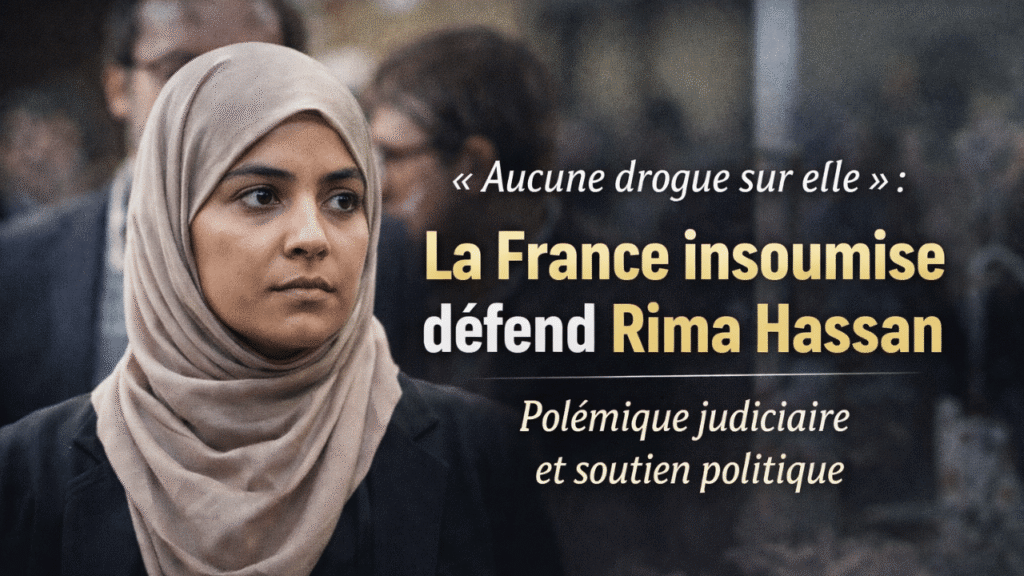 « Aucune drogue sur elle » : La France insoumise défend Rima Hassan face à la polémique judiciaire