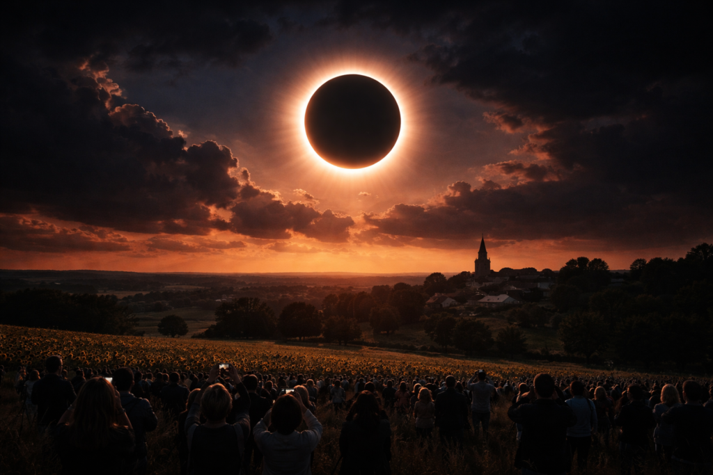 Éclipse totale : deux minutes d’obscurité attendent la France cette année, un phénomène inédit depuis 1999