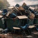 Des dizaines de tables et de chaises du cégep ont été jetées à la poubelle, soulevant des questions sur le gaspillage.