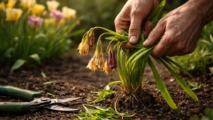 En avril, les bulbes fanés souffrent d’une erreur fréquente de nettoyage qui nuit à leur future floraison