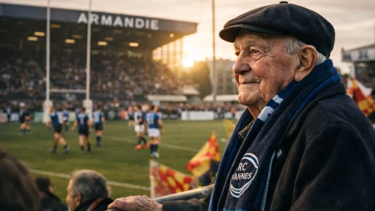 « Ici, c’est ma maison » : le plus ancien supporter du RC Vannes, natif du Lot-et-Garonne, retrouve Armandie avec émotion