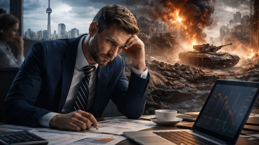 L’économie des services au Canada se contracte en raison de la guerre qui retarde les décisions des clients