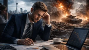 L’économie des services au Canada se contracte en raison de la guerre qui retarde les décisions des clients