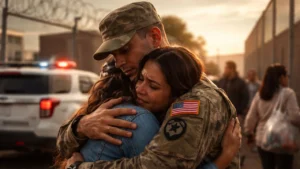 L’épouse récemment mariée d’un soldat américain a été libérée d’un centre de détention pour immigrants