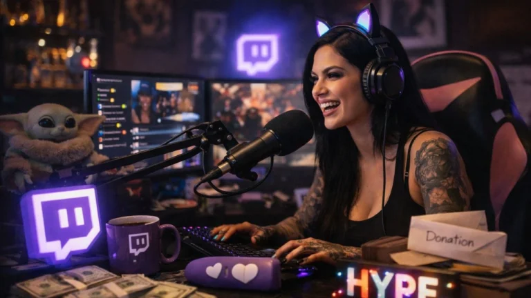 Les streams et le soutien autour de la chaîne Twitch de TinaMarie Lugo