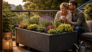 Pourquoi ce bac de jardin résistant au gel à -33 % chez JYSK attire-t-il autant les personnes avec balcon ?