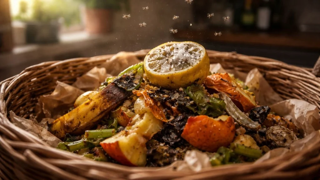 Pourquoi ce reste de cuisine placé au centre de votre corbeille fait disparaître les mouches des fruits en quelques jours ?