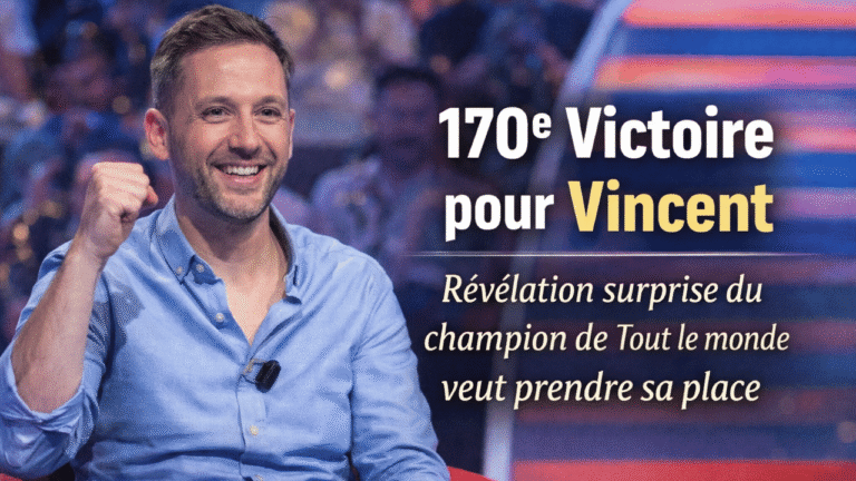 Vincent Franchit une 170e Victoire et Fait une Révélation Surprenante dans Tout le monde veut prendre sa place
