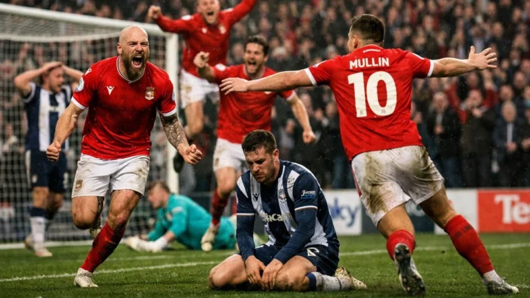 Wrexham renverse la situation et arrache un nul 2-2 face à West Bromwich Albion