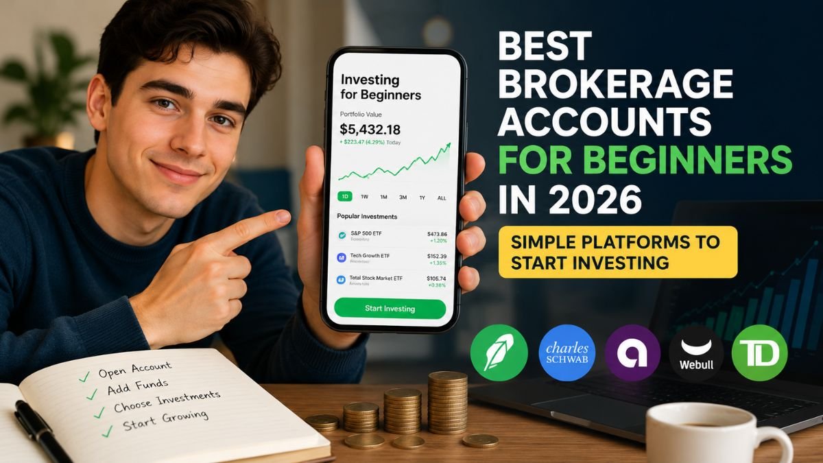 Best Brokerage Accounts For Beginners In 2026 - Simple Platforms To Start Investing